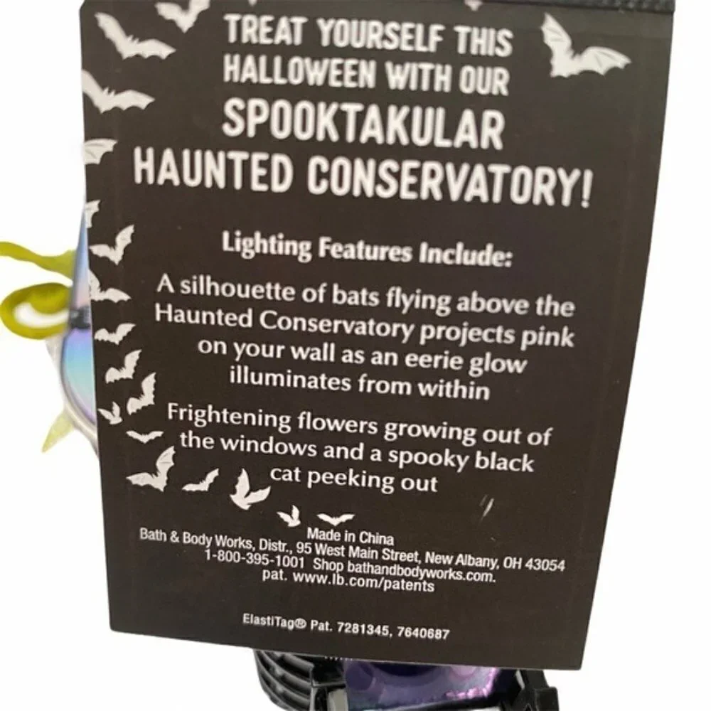 Bath and Body Works Haunted Conservatory Light Up Plug In Wallflower Projector